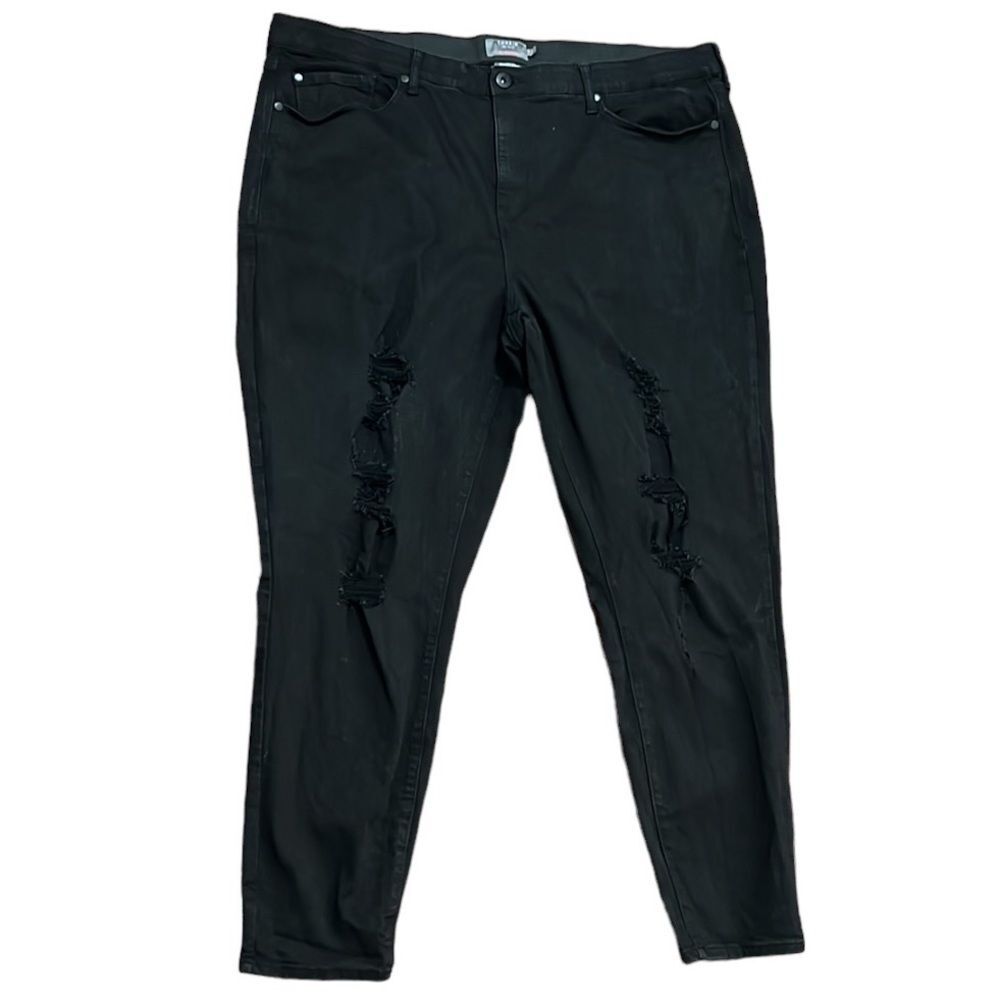 Torrid Black Sky High Skinny Jeans Size 24T